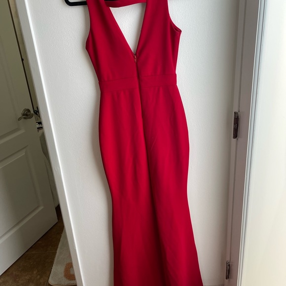 Long Red Prom Dress - Picture 4 of 4
